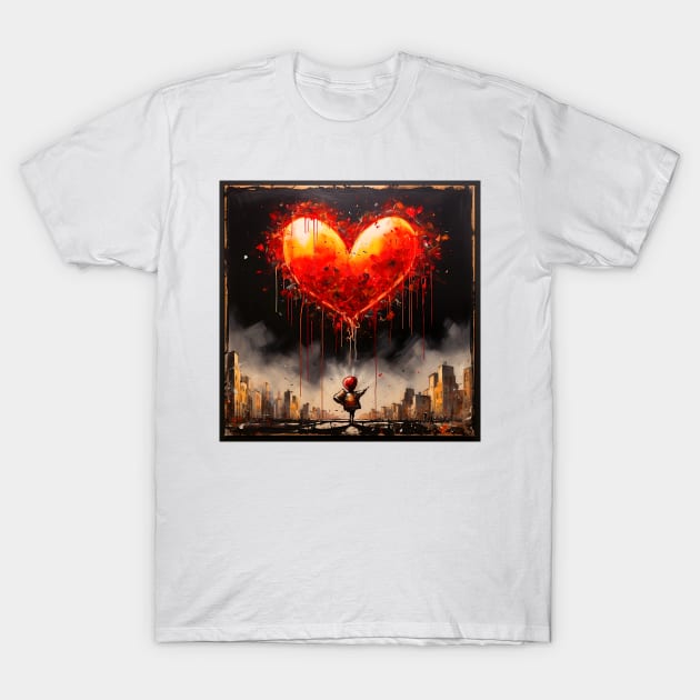 CiTY LOVE T-Shirt by www.TheAiCollective.art